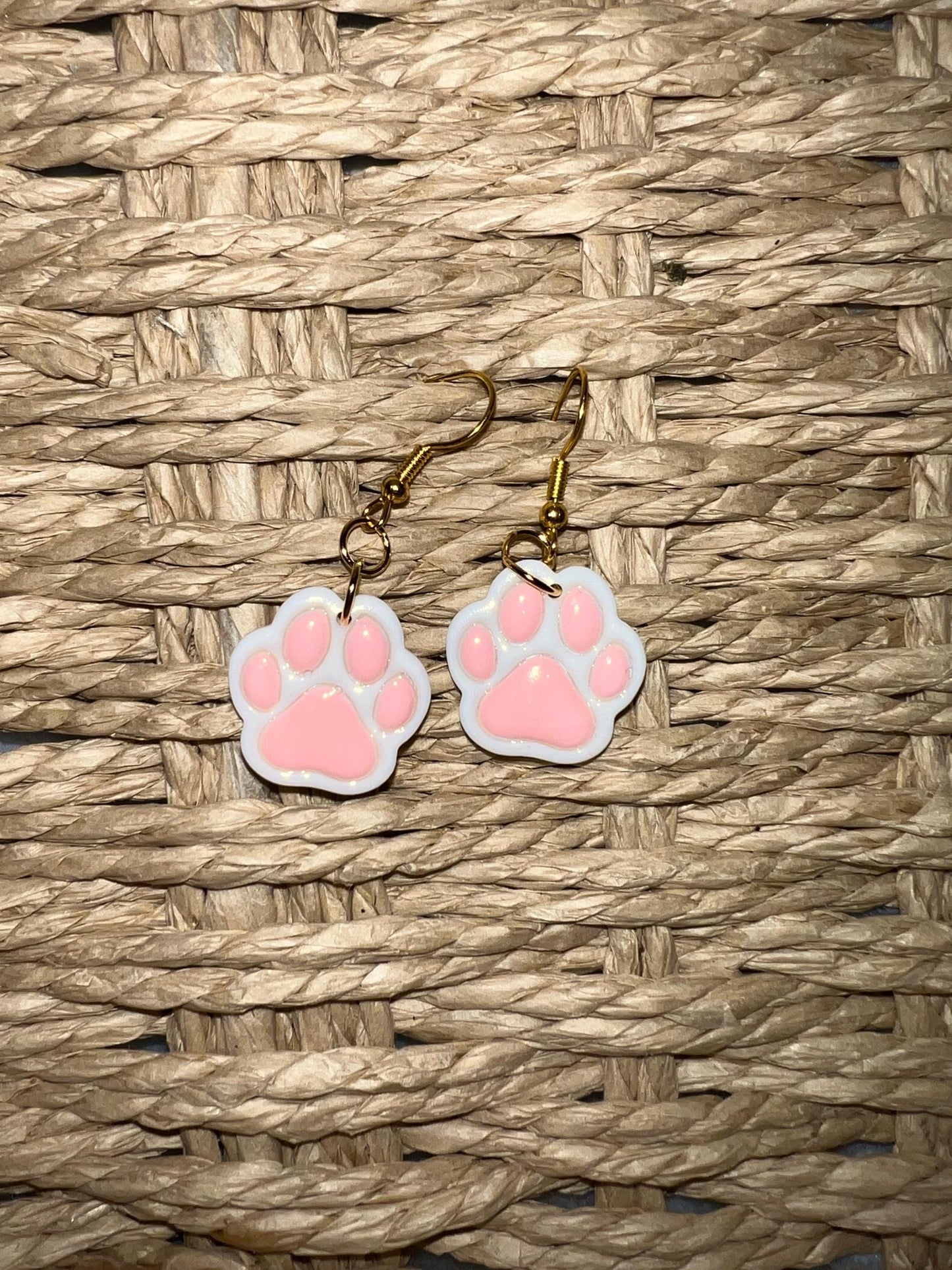 Paw print dangles