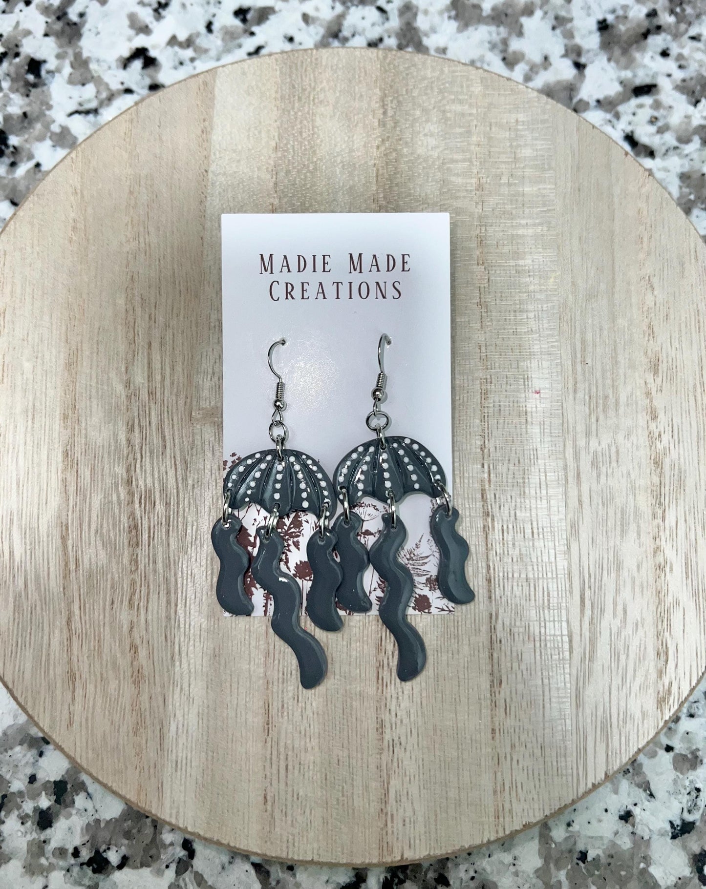 Jellyfish dangle earrings