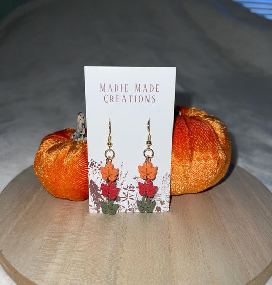 Dangle Leaf Earrings