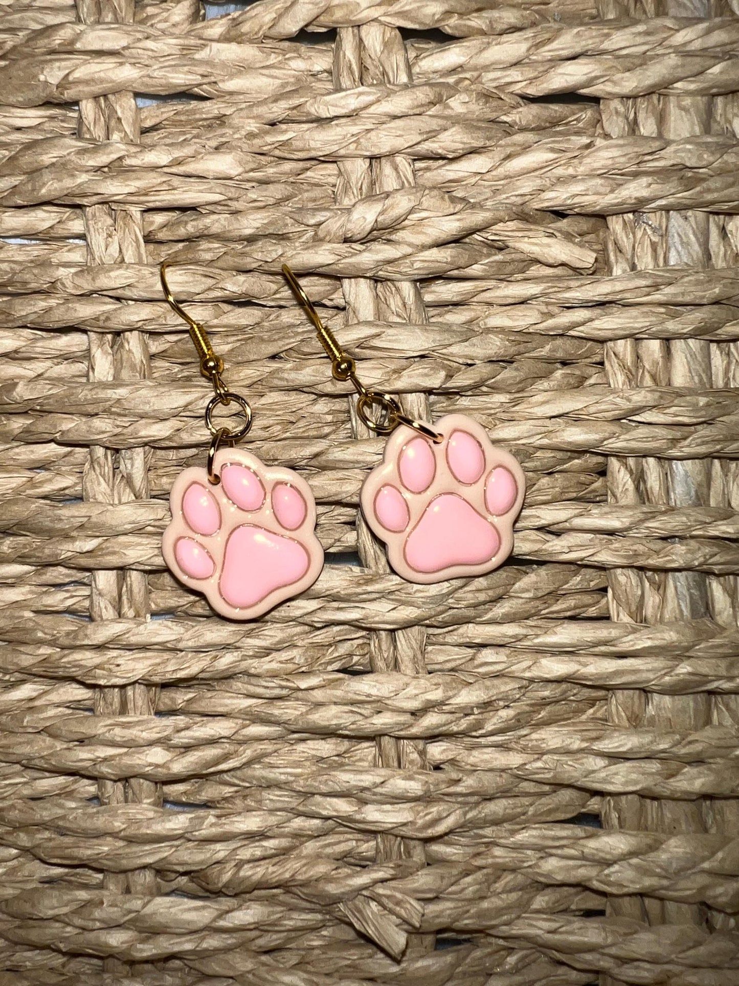 Paw print dangles
