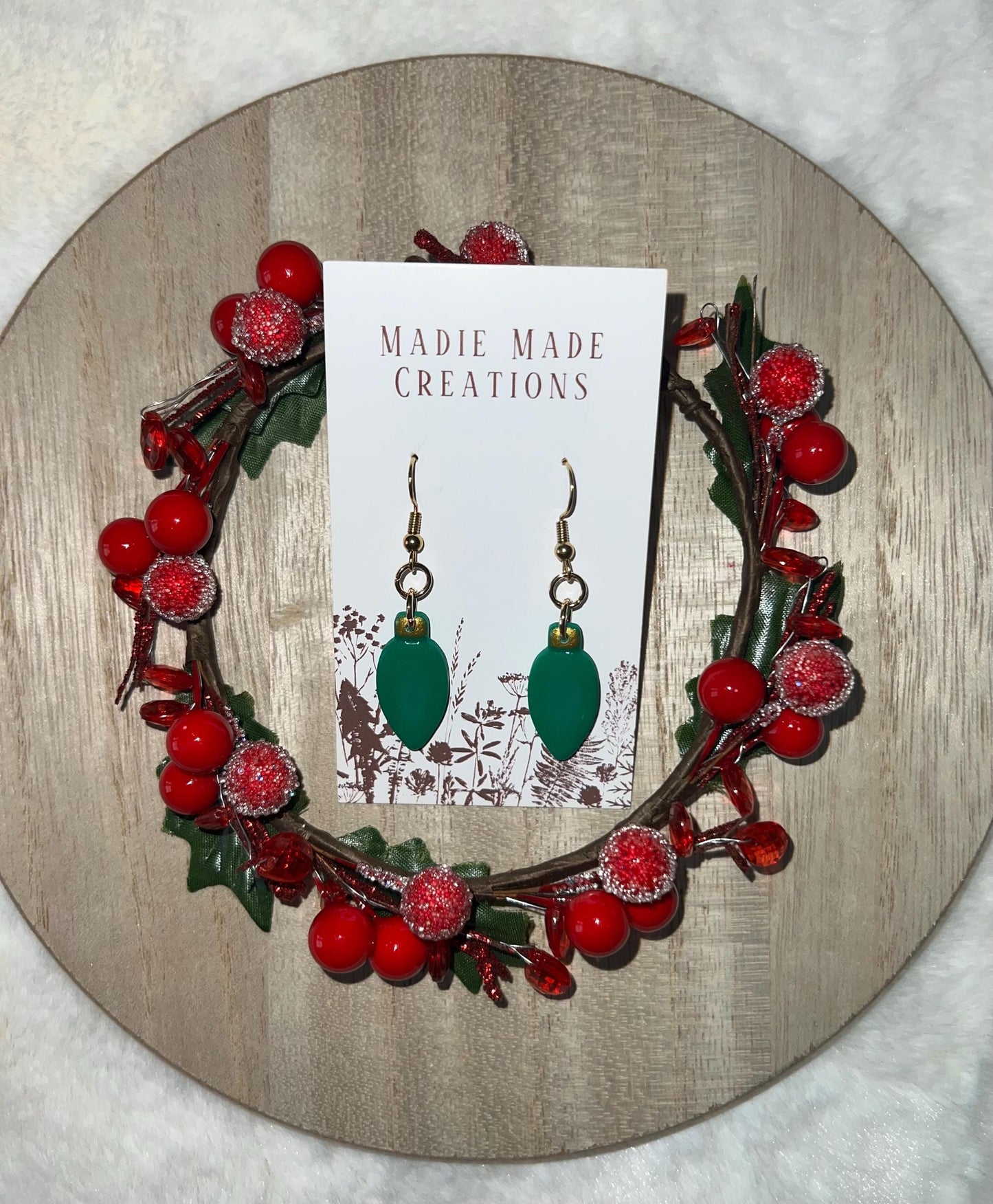 Christmas Light dangle earrings