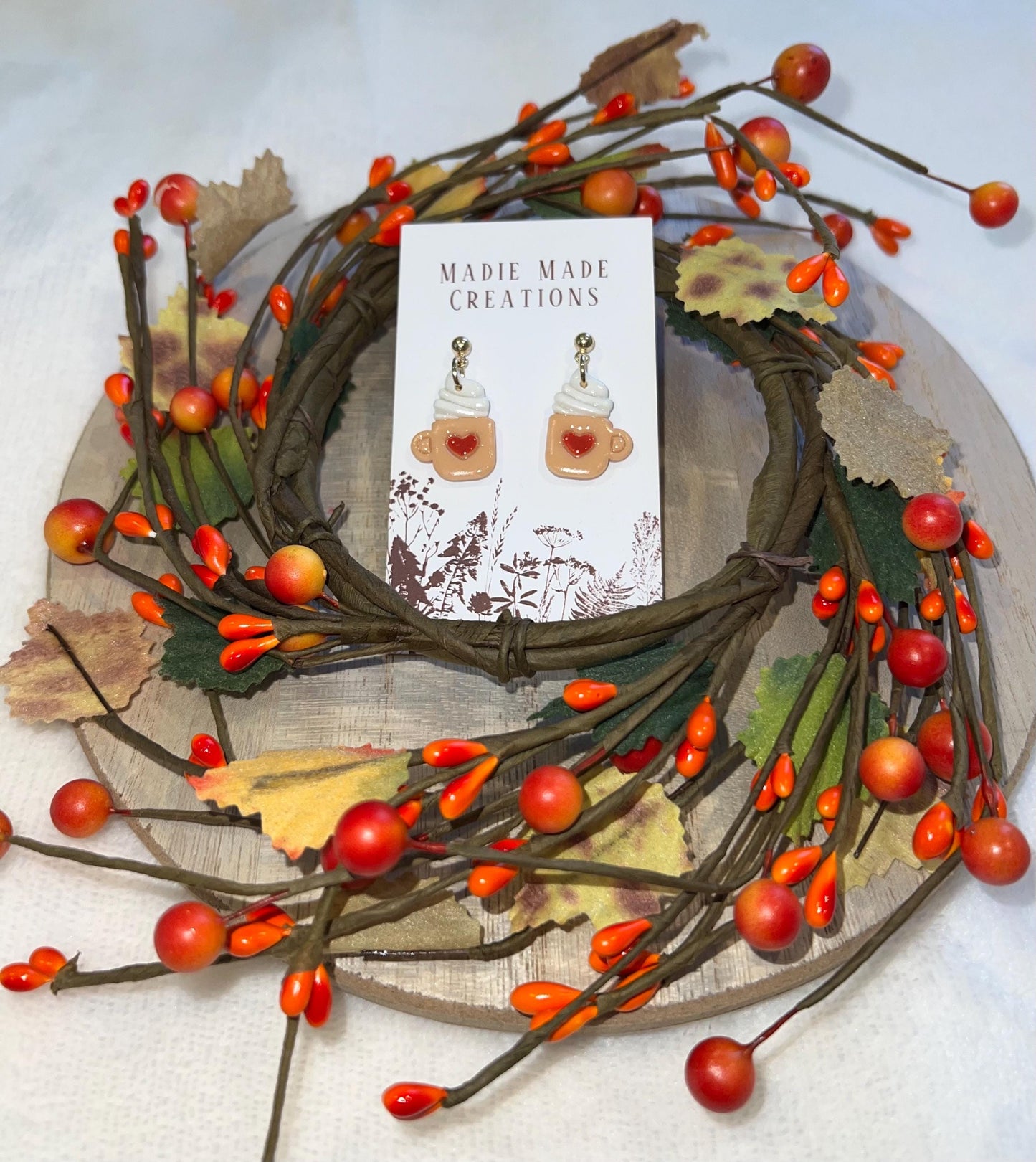 Coffee Cup Stud Earrings