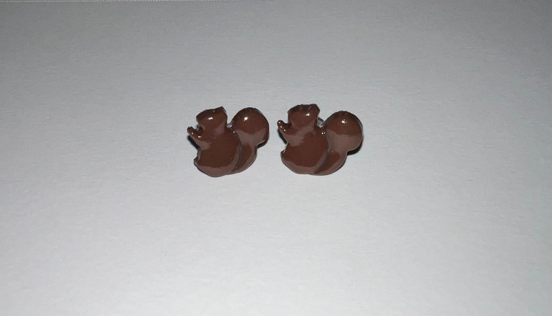 Squirrel stud earrings