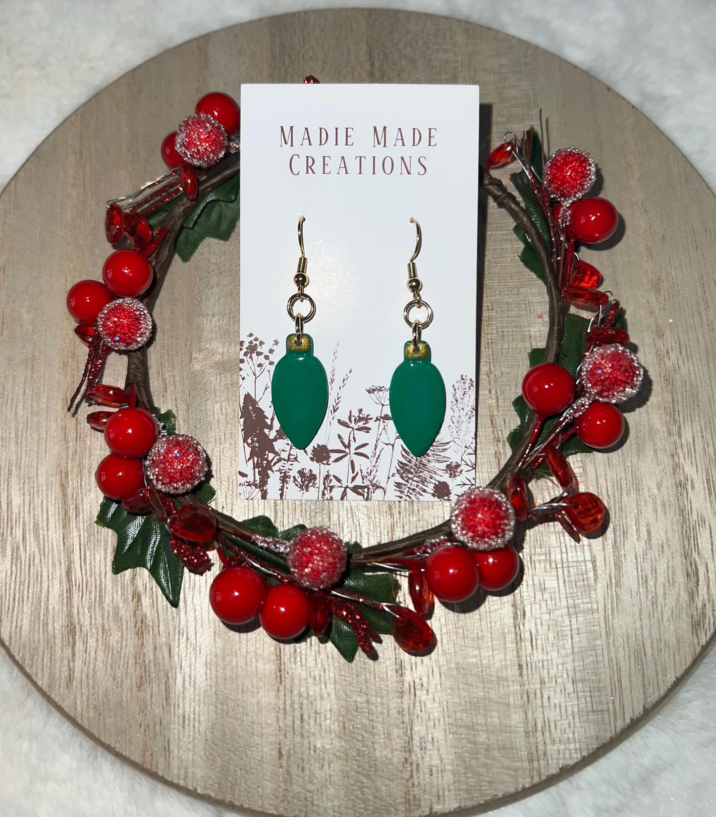Christmas Light dangle earrings