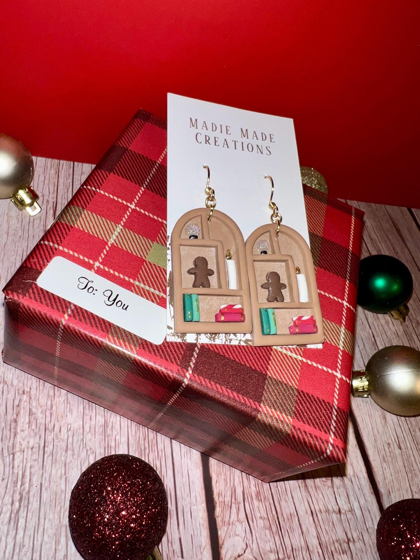 Large Christmas Bookshelf Dangles