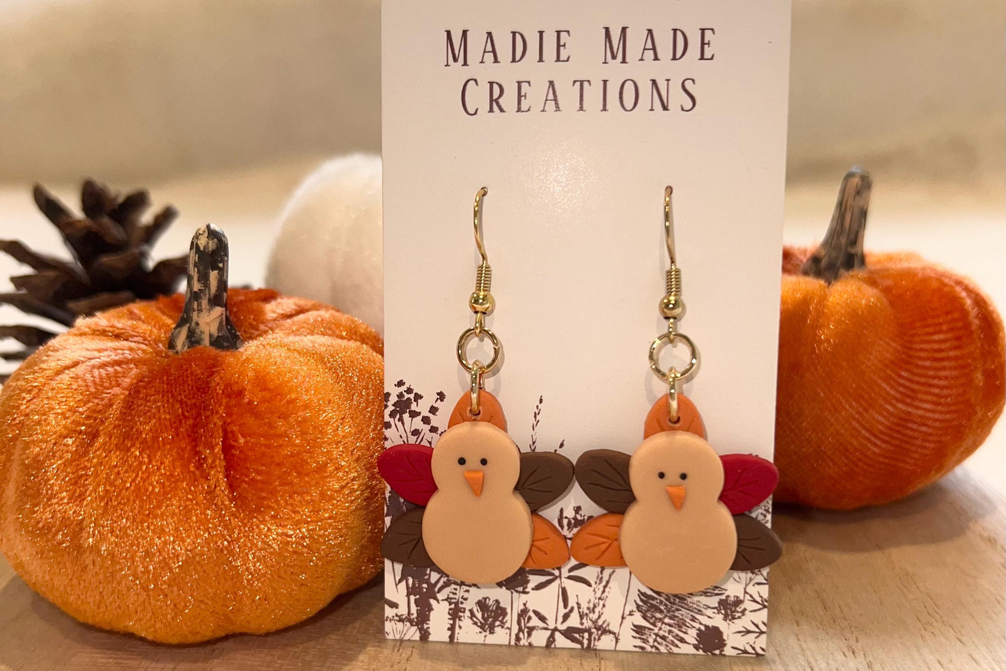 Turkey dangle earrings