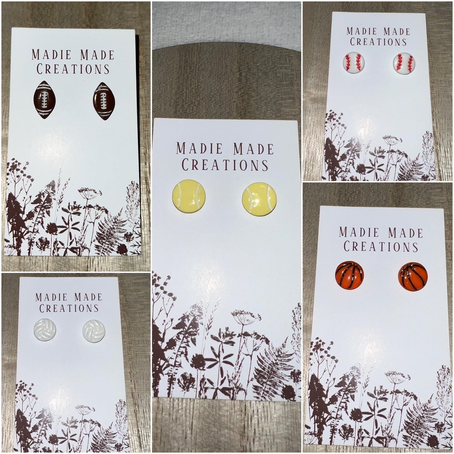 Sports themed studs