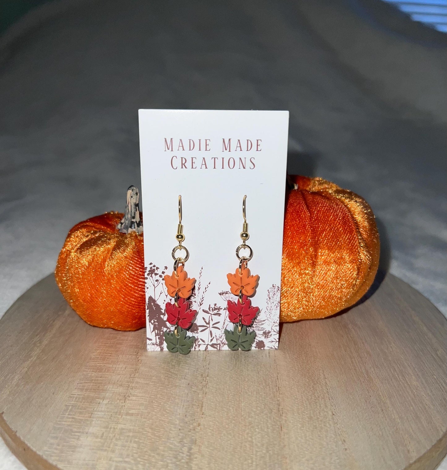 Dangle Leaf Earrings