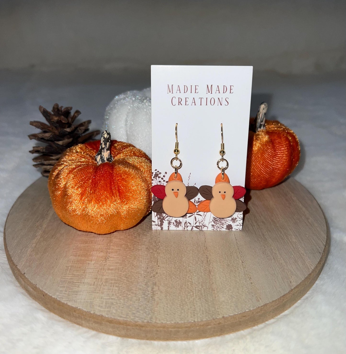 Turkey dangle earrings