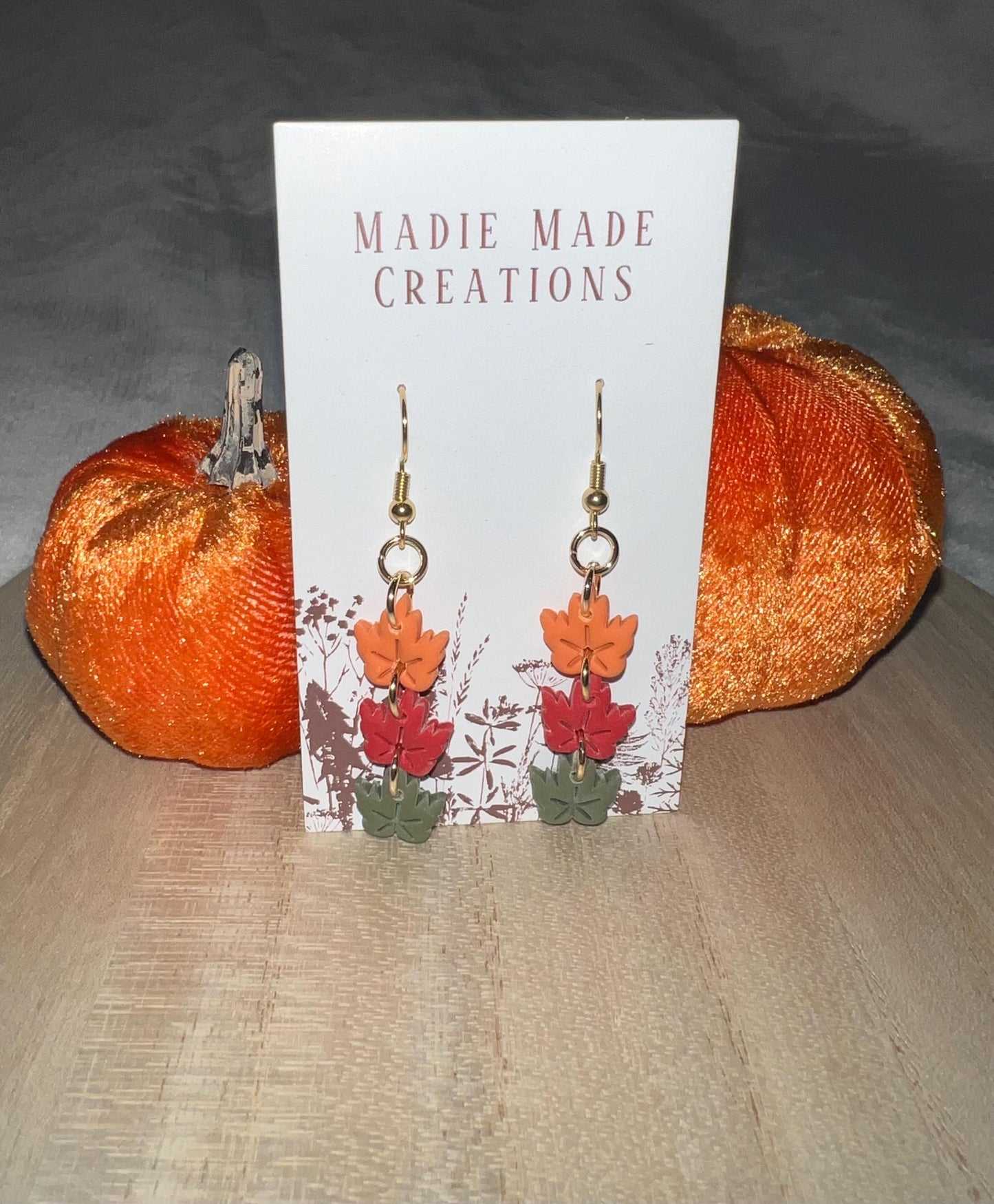 Dangle Leaf Earrings