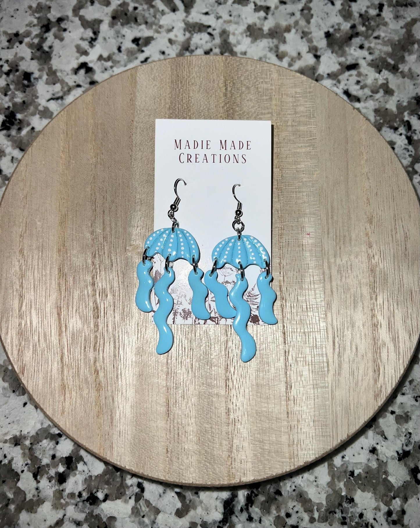 Jellyfish dangle earrings
