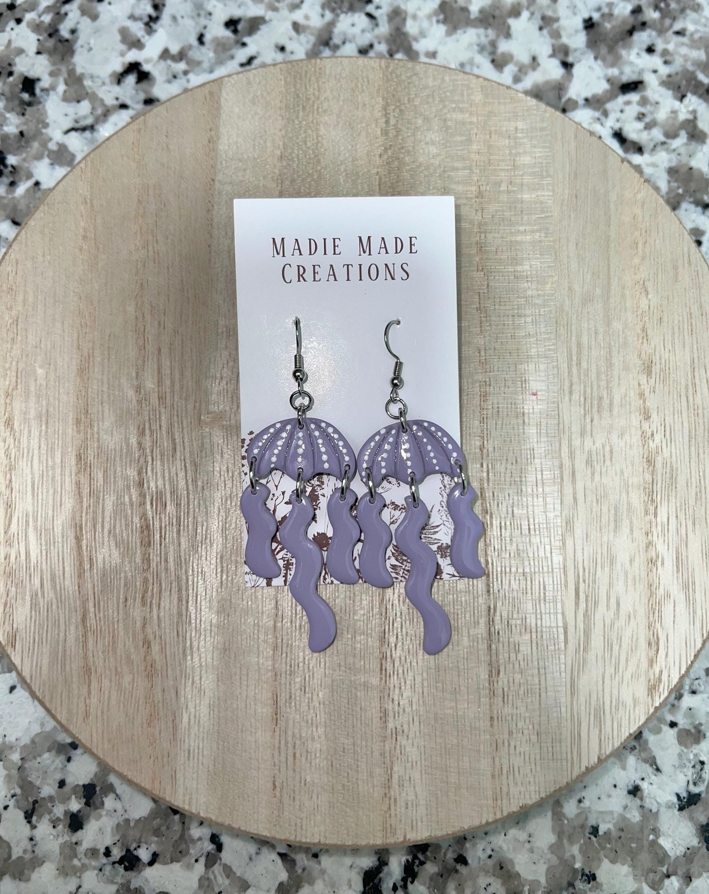 Jellyfish dangle earrings
