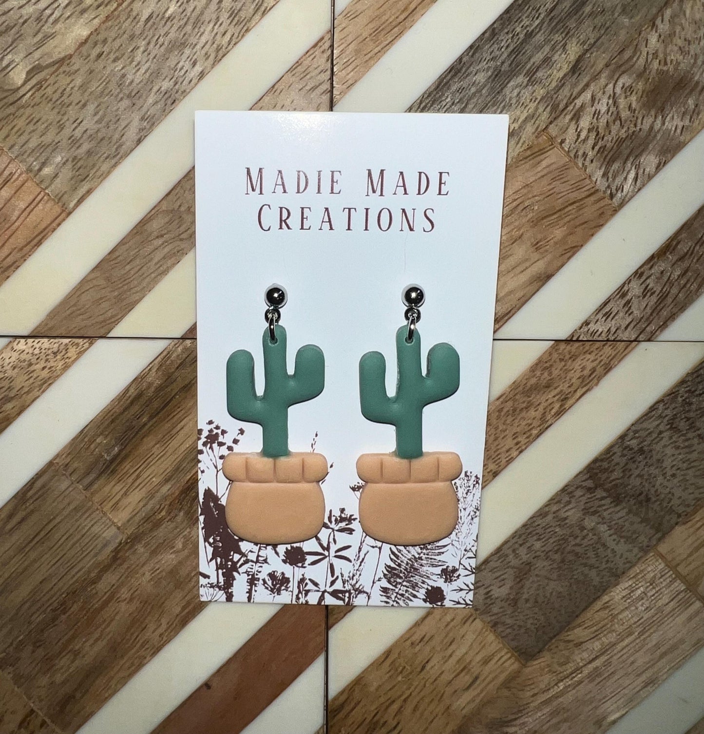 Cactus #2 stud earrings