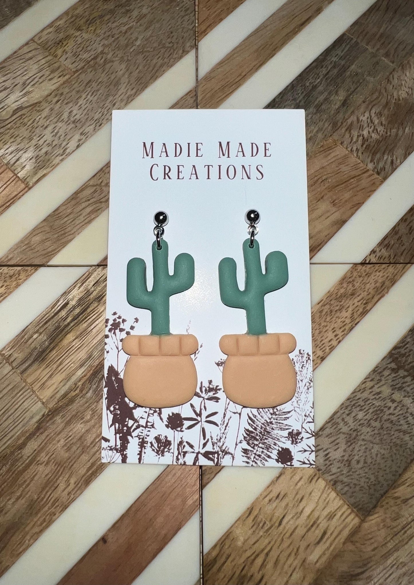 Cactus #2 stud earrings
