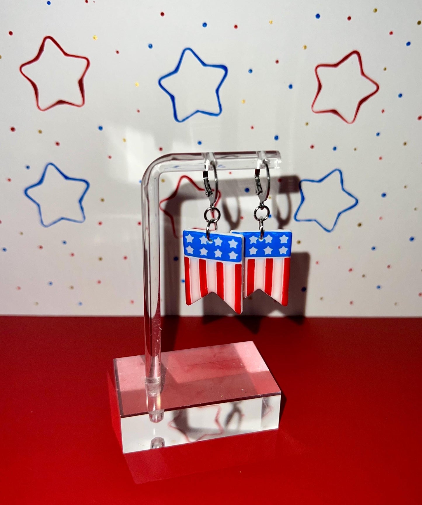 American Flag Earrings