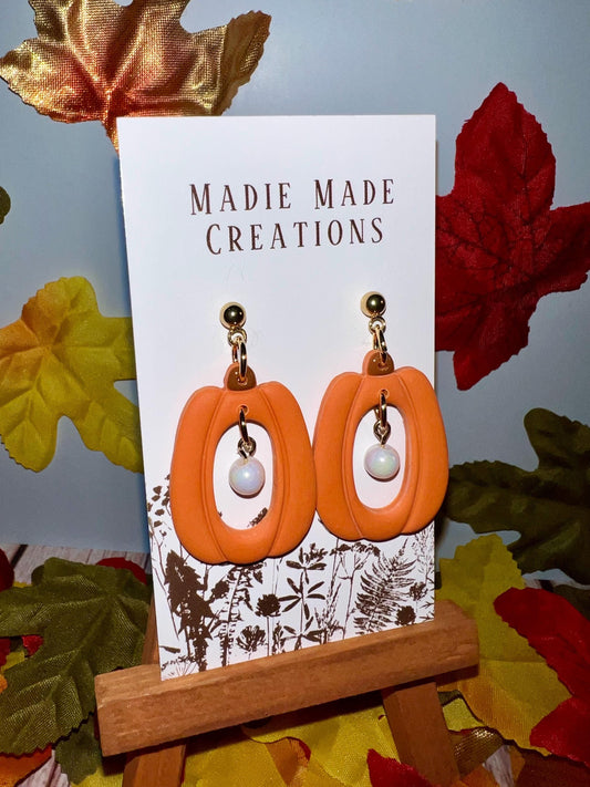 Boo-tiful Pumpkin Studs