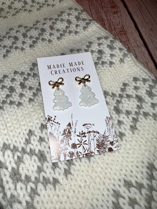 Glitter Tree studs