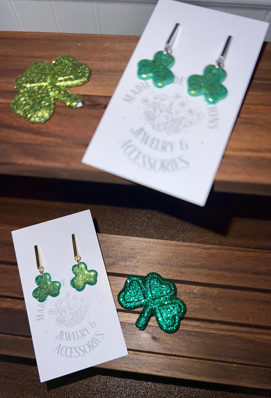 Shamrock drop studs